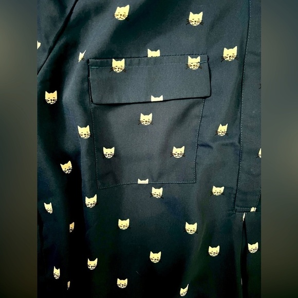 American Eagle Blue Shortsleeve Top - Picture 2 of 3